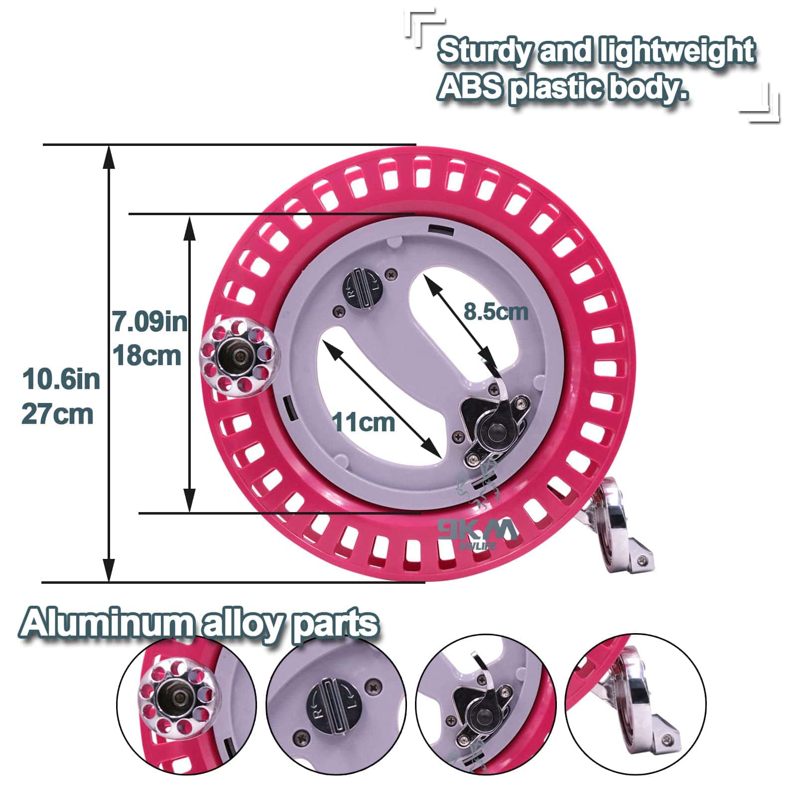 Carrete de Cometa Profesional 9KM DWLIFE 10.6" con Correa, - Imagen 5