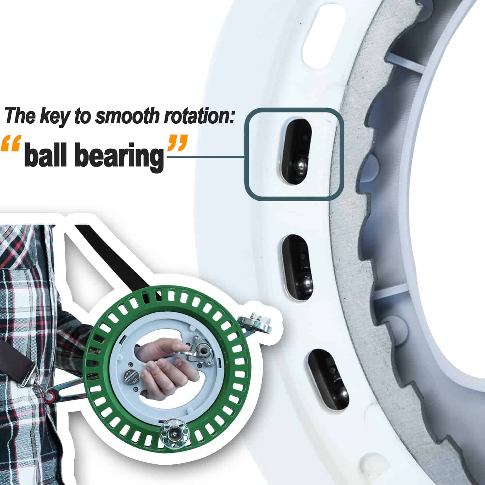 Carrete de Cometa Profesional 9KM DWLIFE 10.6" con Correa, - Imagen 8