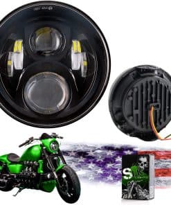 Faros LED Valkyrie BLACK de SLK-Customs - No Requiere