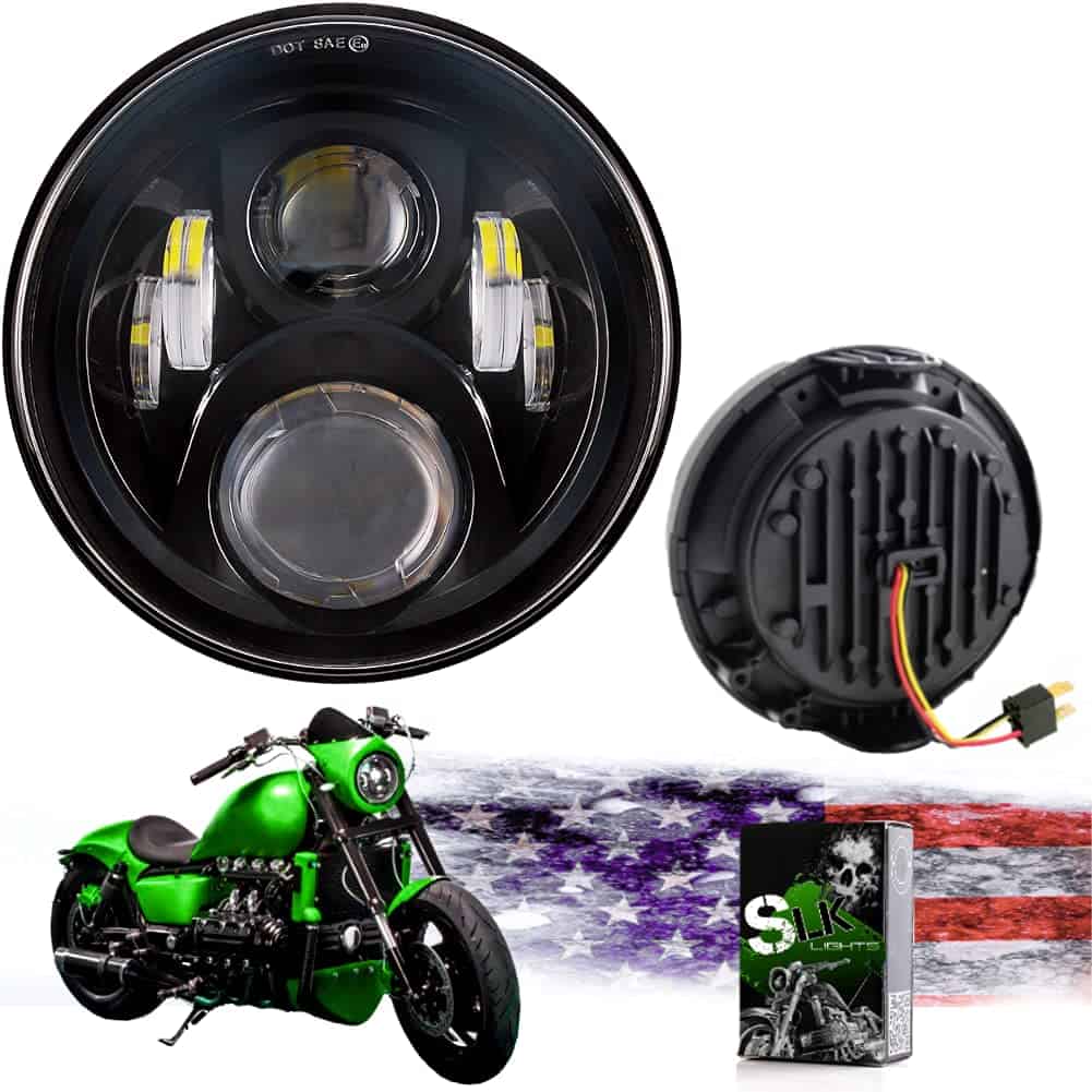 Faros LED Valkyrie BLACK de SLK-Customs - No Requiere