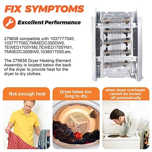 279838 W10724237 Conjunto de Elemento Calefactor para - Imagen 4