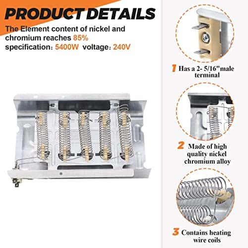 279838 W10724237 Conjunto de Elemento Calefactor para - Imagen 3