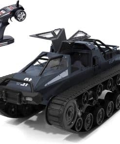 Tanque todoterreno controlado por control remoto, escala