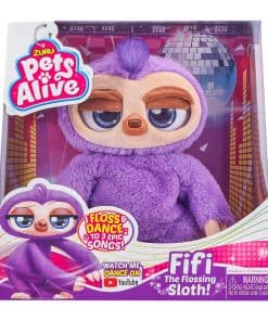 Mascotas Vivas Fifi el Perezoso Flossing Morado - Juguete