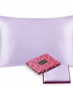 Funda de Almohada de Seda 100% de Morera para -Lavanda