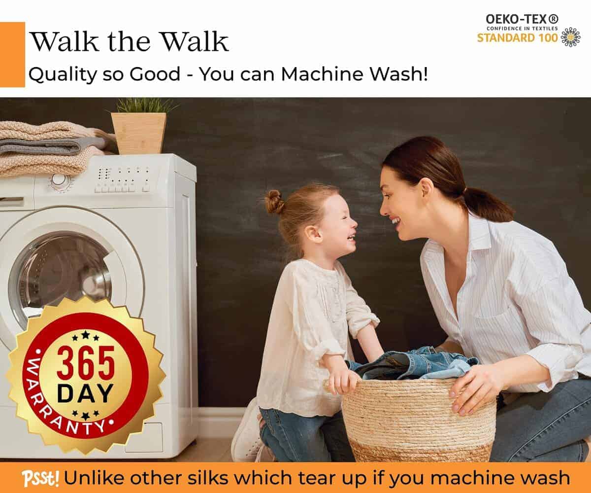 Funda de Almohada de Seda 100% de Morera para -Lavanda - Imagen 4