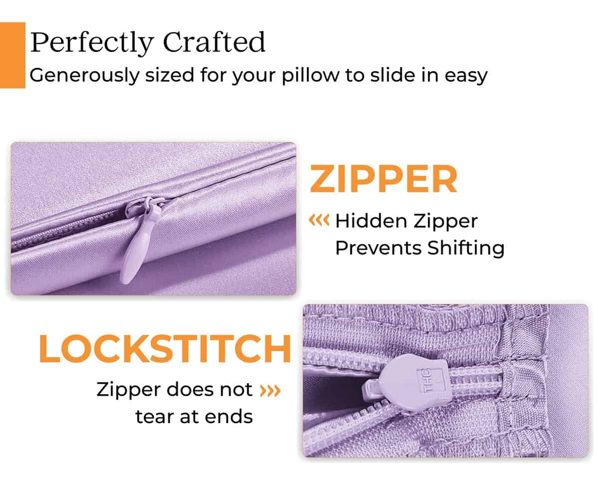 Funda de Almohada de Seda 100% de Morera para -Lavanda - Imagen 5