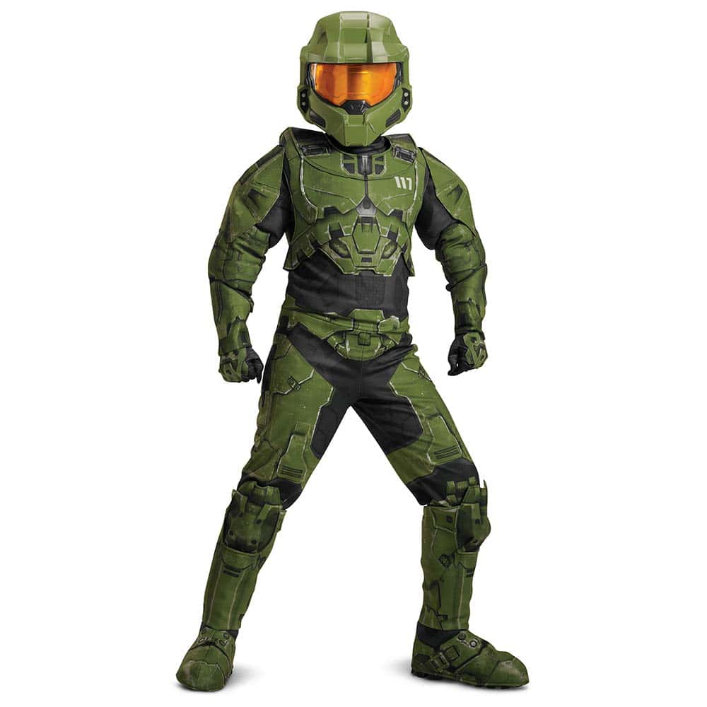 Disfraz Oficial de Halo Master Chief para Niños, Casco y