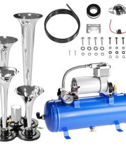 Kit de Bocina de Aire de Tren de 150DB, 4 Trompetas Fuertes