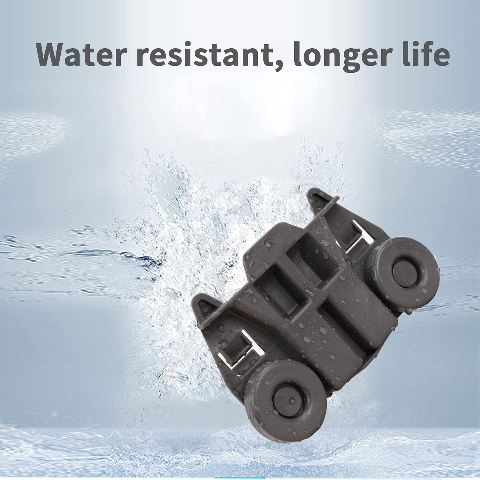 4 Packs Ruedas de Lavavajillas W10195417 Mejoradas para el - Imagen 5