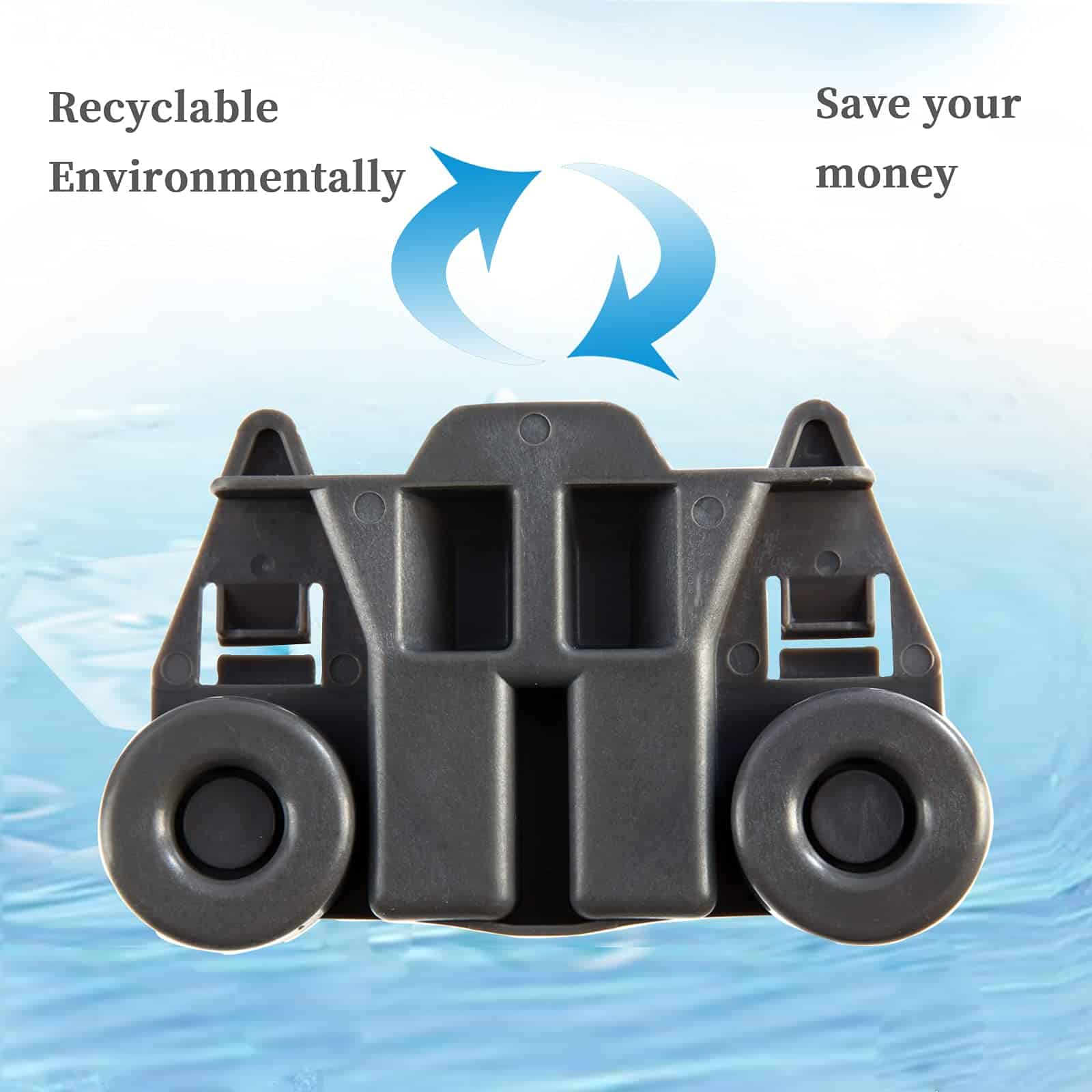 4 Packs Ruedas de Lavavajillas W10195417 Mejoradas para el - Imagen 6