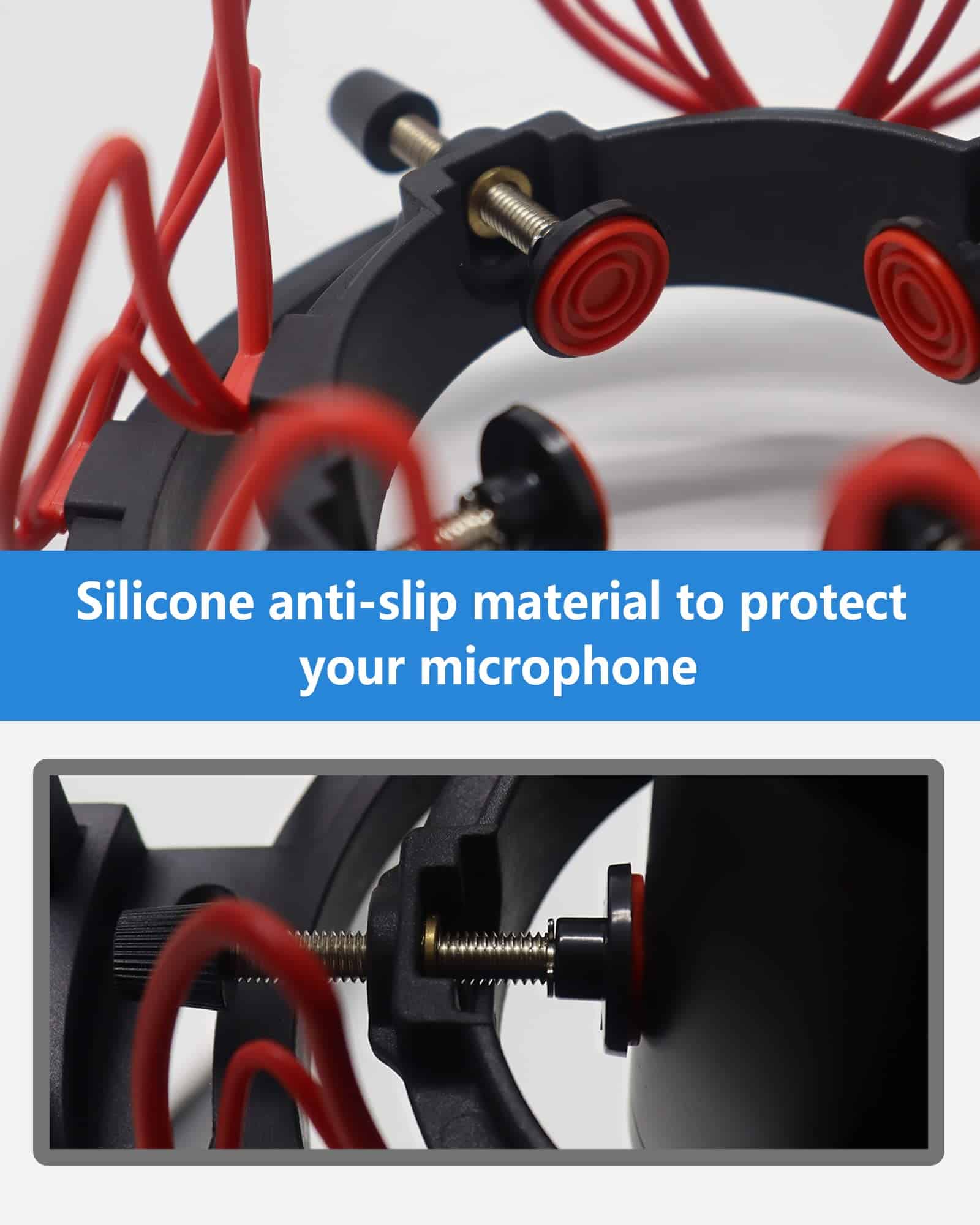 SUUNTOK Soporte antivibración de micrófono con filtro pop - Imagen 6