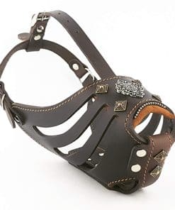 Mordaza de Canasta 'Aztec' Bestia en Marrón Oscuro