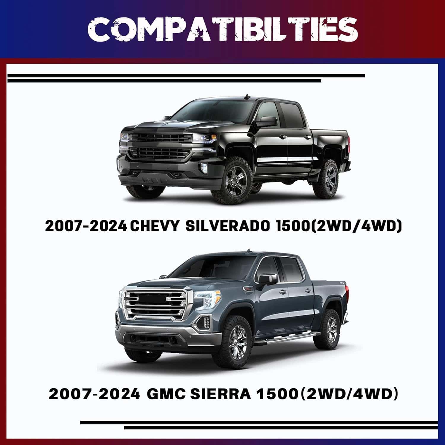 Kits de nivelación de 2'' para 2007-2024 Silverado 1500 - Imagen 5