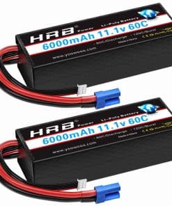 Batería de Lipo HRB 3S 6000mAh con Conector EC5 11.1V 60C