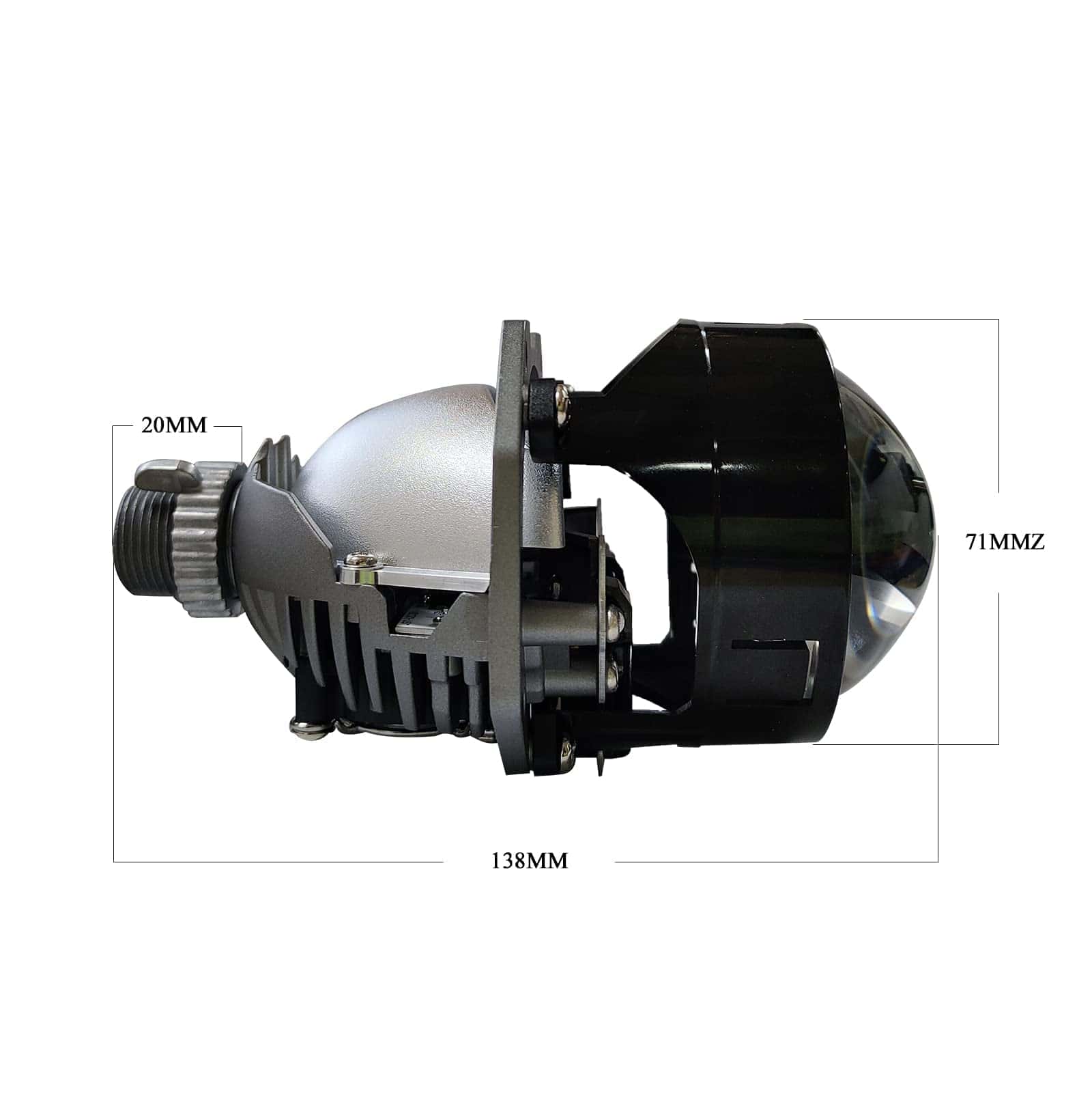 YUFANYA Proyector de Lente LED Mini de 2.5 Pulgadas con - Imagen 3