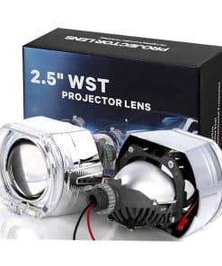 YUFANYA Proyector de Lente LED Mini de 2.5 Pulgadas con