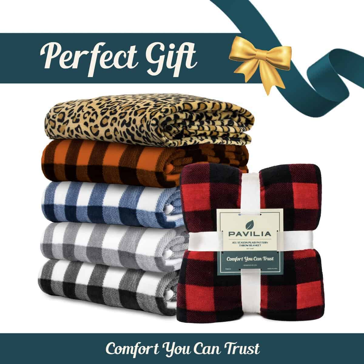 Manta de cama King size de franela a cuadros negros y rojos - Imagen 10