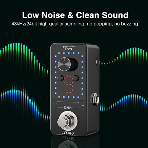 Pedal de Efecto de Loop de Guitarra LEKATO Looper 9 Loop - Imagen 4