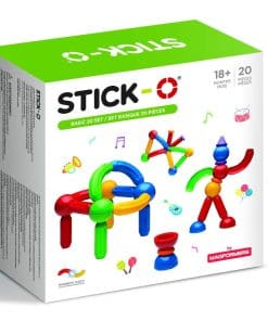 Set de construcción magnética STICK O Basic de 20 piezas,