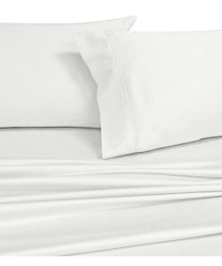 Royal Hotel Bedding Juego de Sábanas de Color Blanco Sólido