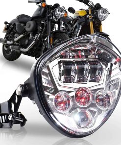 Faros Delanteros de Motocicleta LED 7 Pulgadas Hi Lo Beam