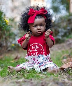 Muñeca Reborn Realista con Cuerpo Suave Afroamericana de