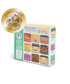 Set de juego de amigos multirraciales de 16 piezas de My