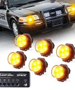Kit de Luces Estroboscópicas Ocultas LED Ámbar Xprite 20