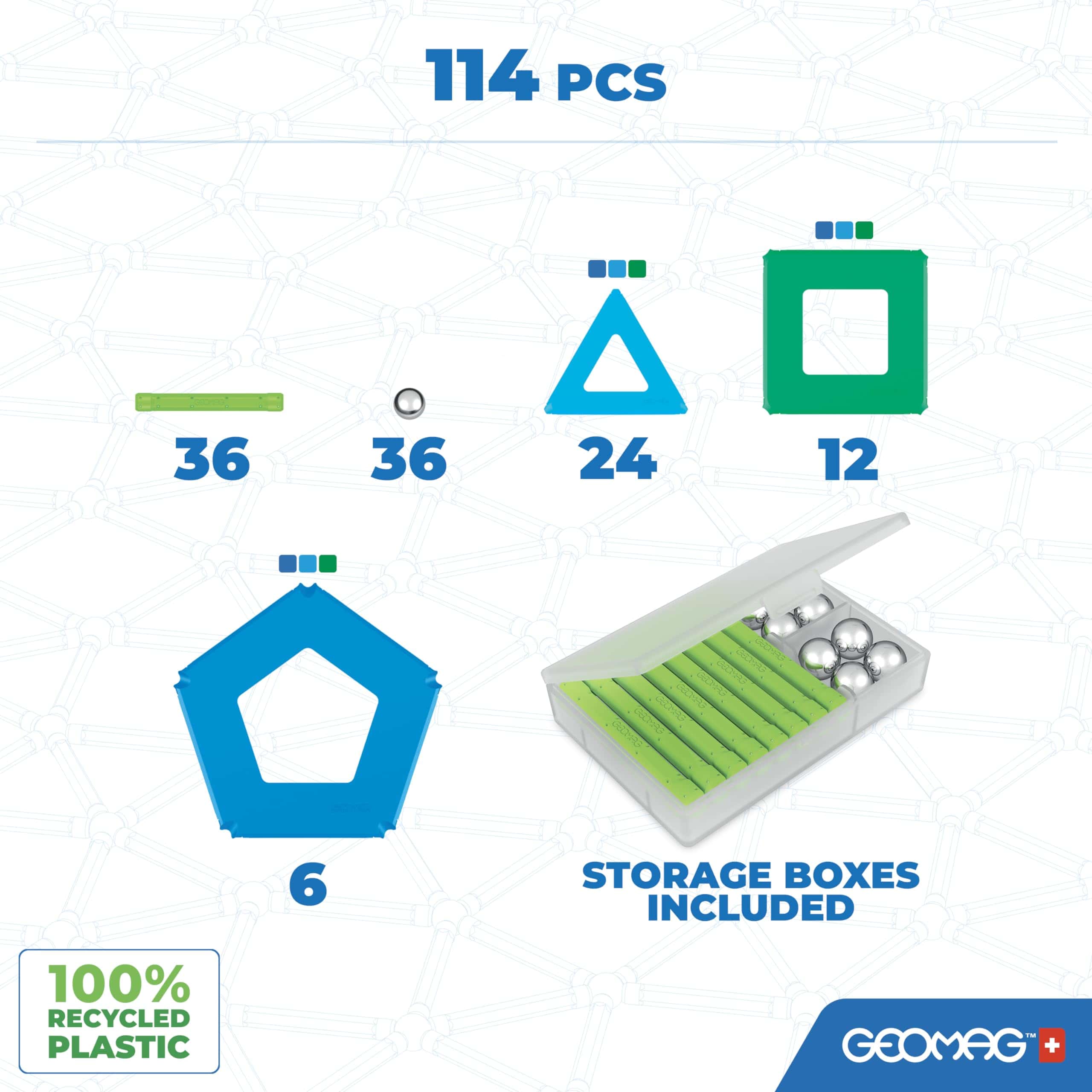 Juguetes Magnéticos GEOMAG | Imanes para Niños | Conjunto - Imagen 3