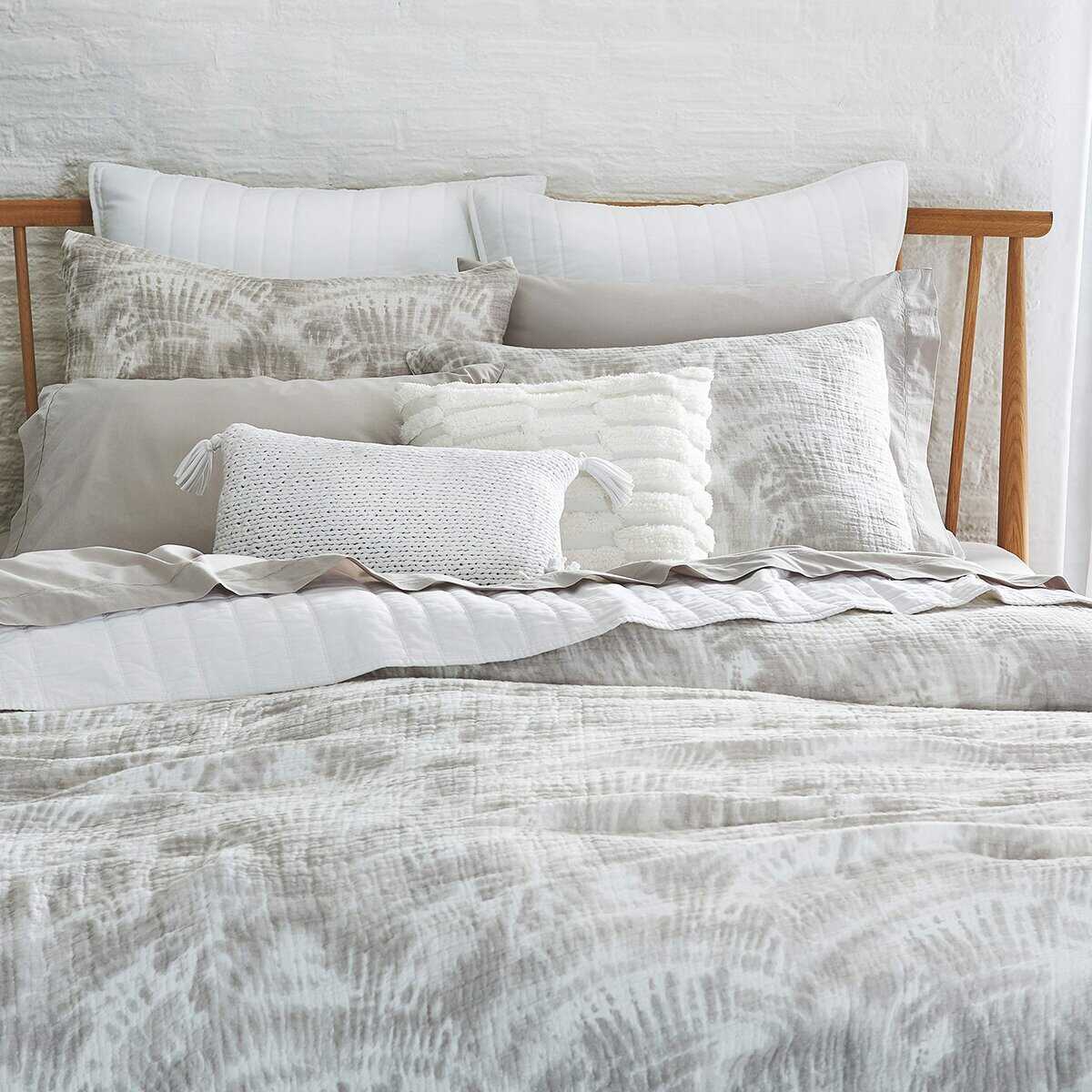 Juego de Edredón de Algodón de 3 Piezas Watercolor Palm de - Imagen 5