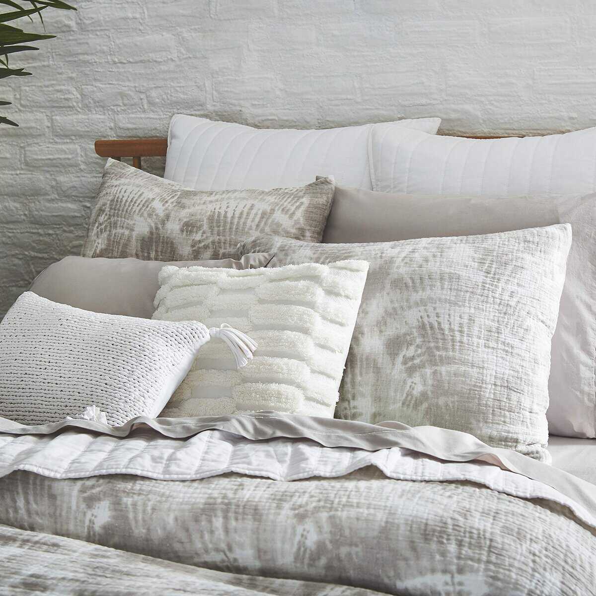 Juego de Edredón de Algodón de 3 Piezas Watercolor Palm de - Imagen 7