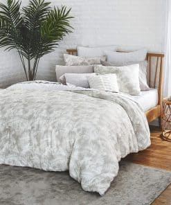 Juego de Edredón de Algodón de 3 Piezas Watercolor Palm de