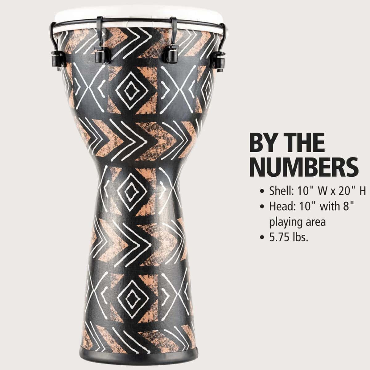 Meinl Percusión Djembe Tambor de Mano con Carcasa y Cabezal - Imagen 7