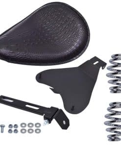 Asiento de resorte de motocicleta con soporte de montaje