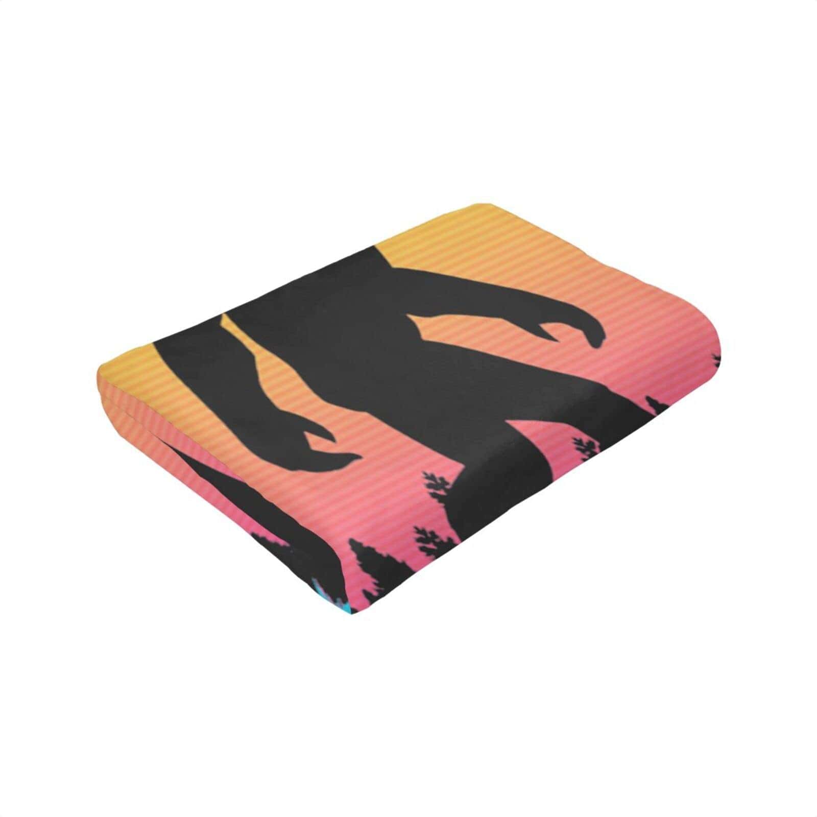 Manta de felpa Bigfoot Sasquatch retro de los años 1980 - Imagen 7