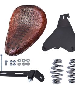 Asiento de Motocicleta con Resorte Marrón Patrón de