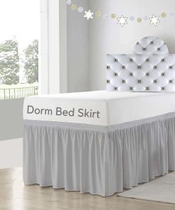 Cortina de Cama para Dormitorio, Microfibra 100%, Gris