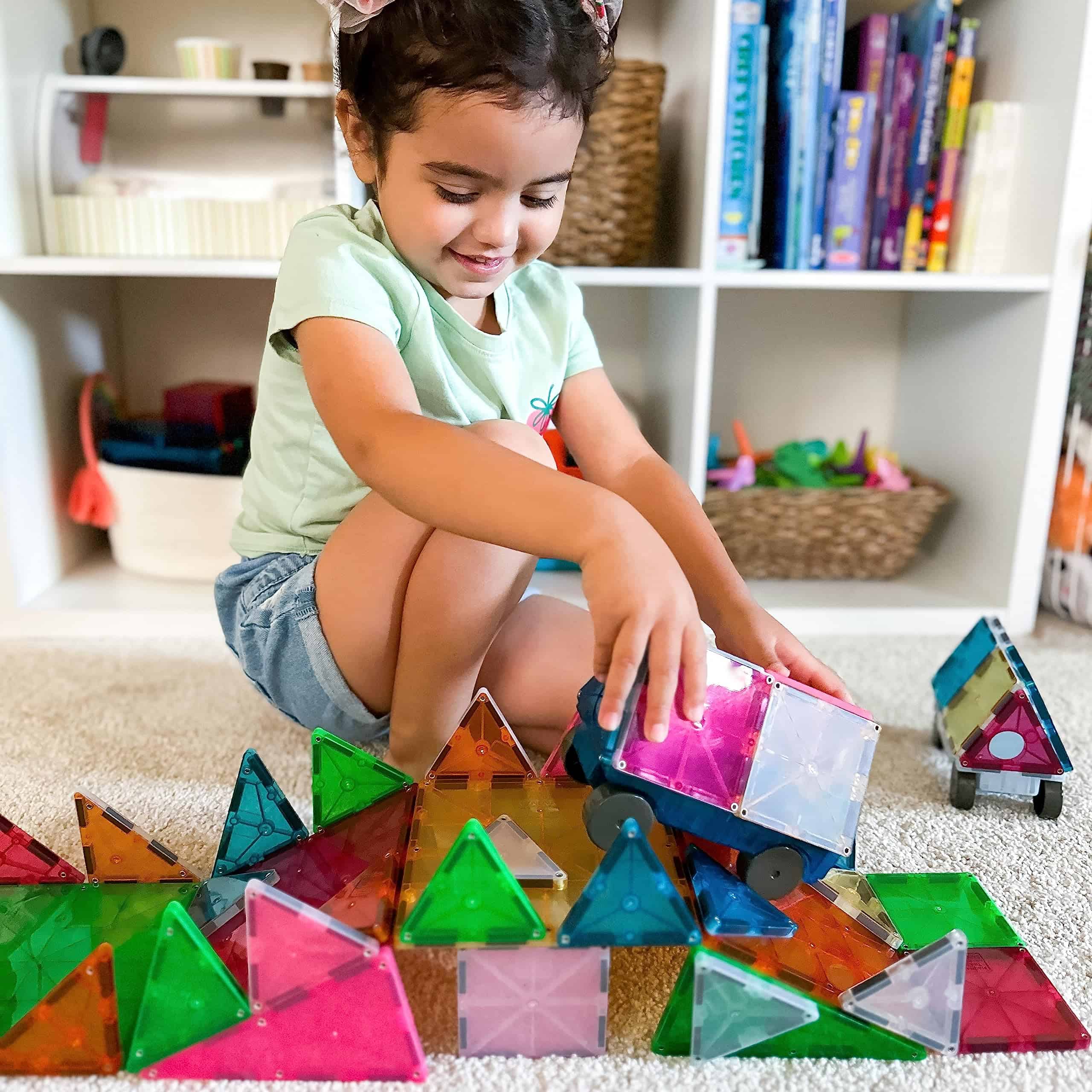 Set de Construcción Magnética MAGNA-TILES Grand Prix de 50 - Imagen 4