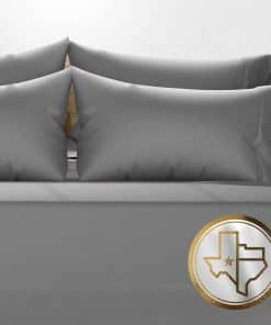 Juego de sábanas 100% algodón egipcio -Gris Oscuro