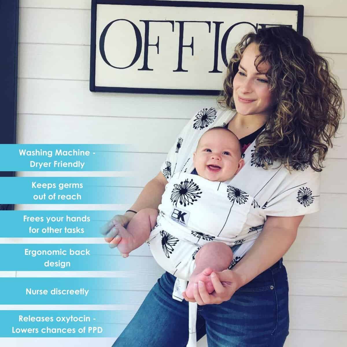 Portabebés Original Baby K'tan: #1 Envoltura Fácil, Suave, - Imagen 6