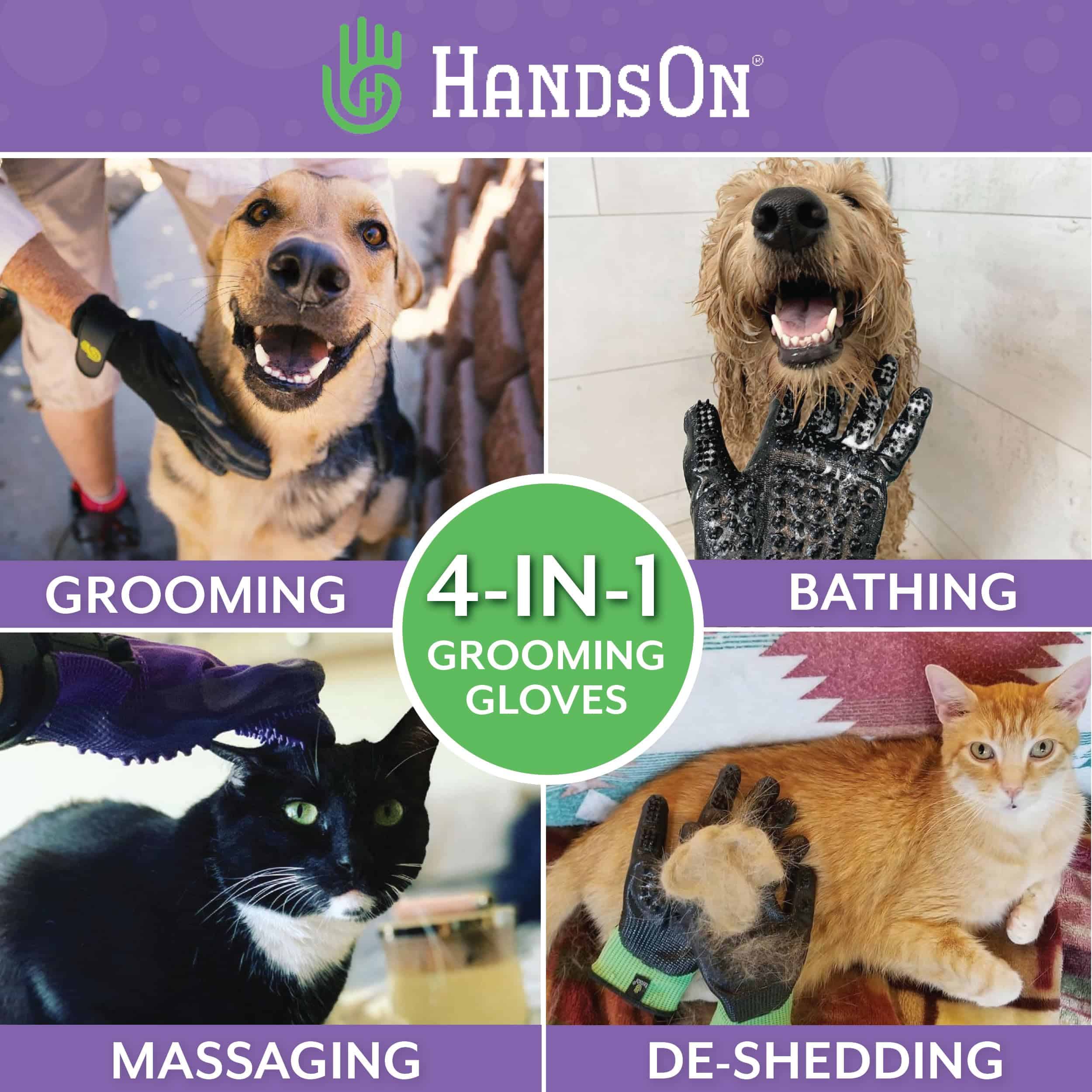 Guantes de Aseo para Mascotas HandsOn - #1 en Ranking, - Imagen 3