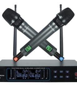 Sistema de Micrófono Inalámbrico Dual UHF Berlingtone