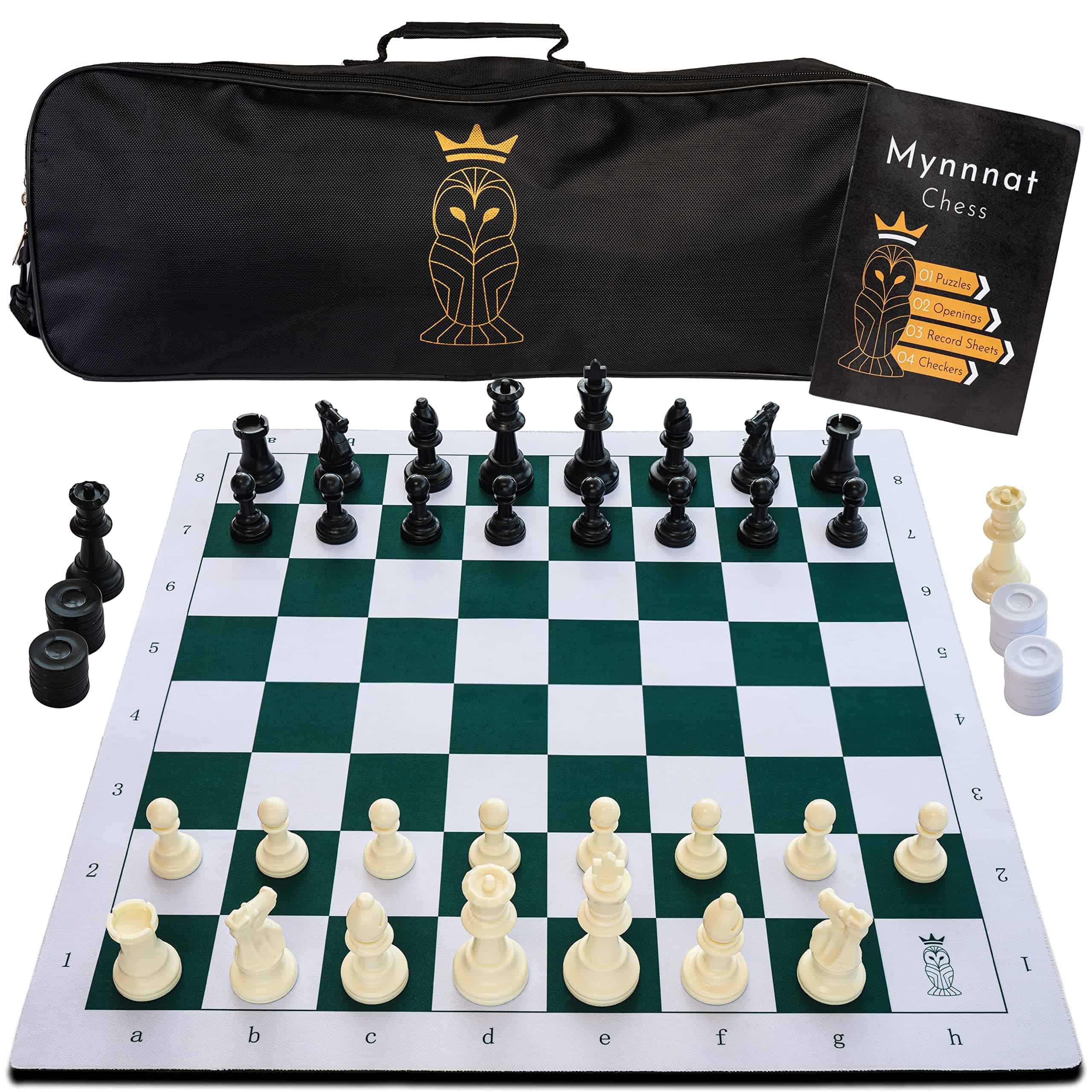 Conjunto de Ajedrez Profesional Mynnnat, Tablero enrollable