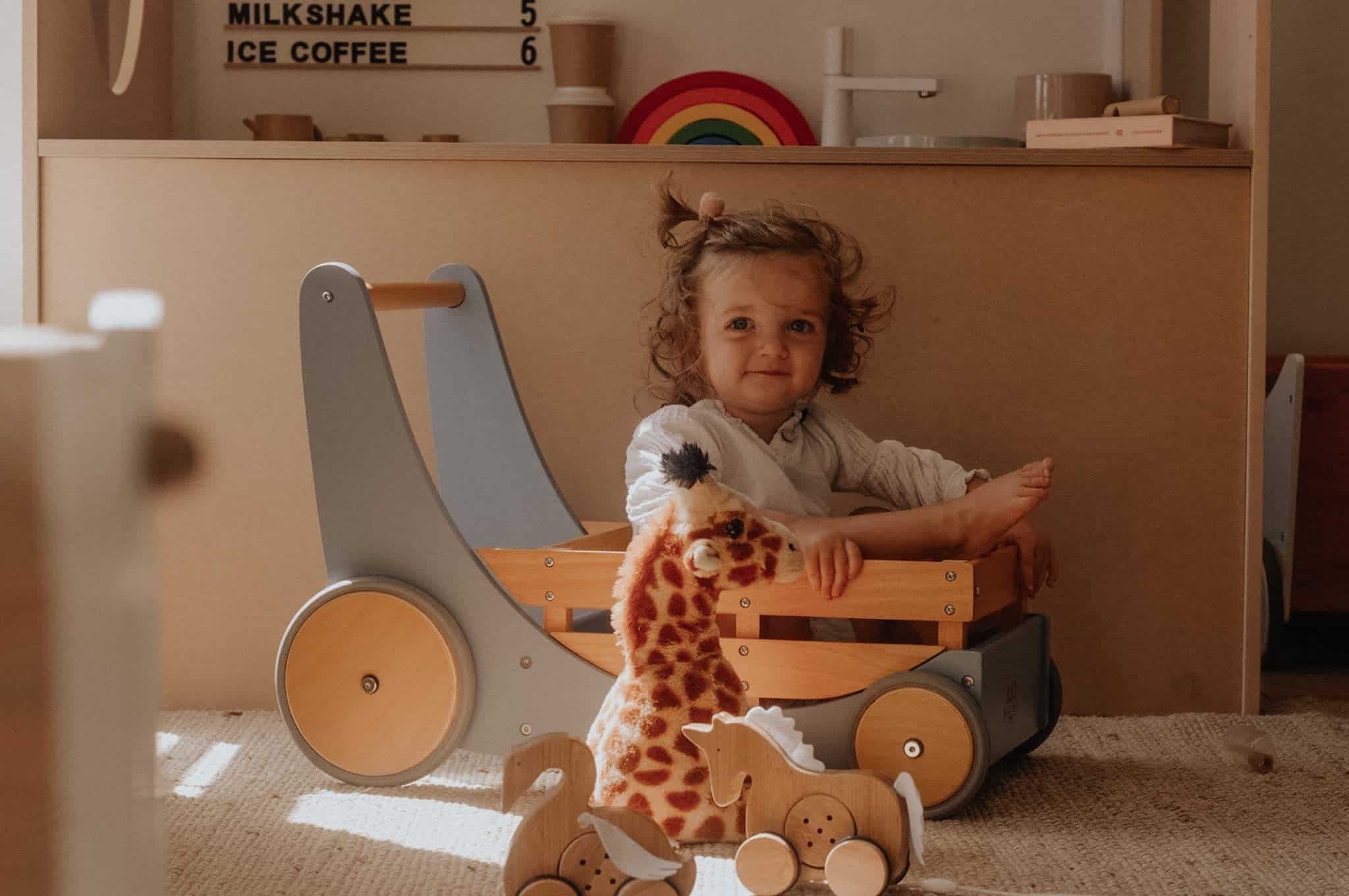 Kinderfeets Carrito Andador de Madera 2 en 1 con Ruedas de - Imagen 9