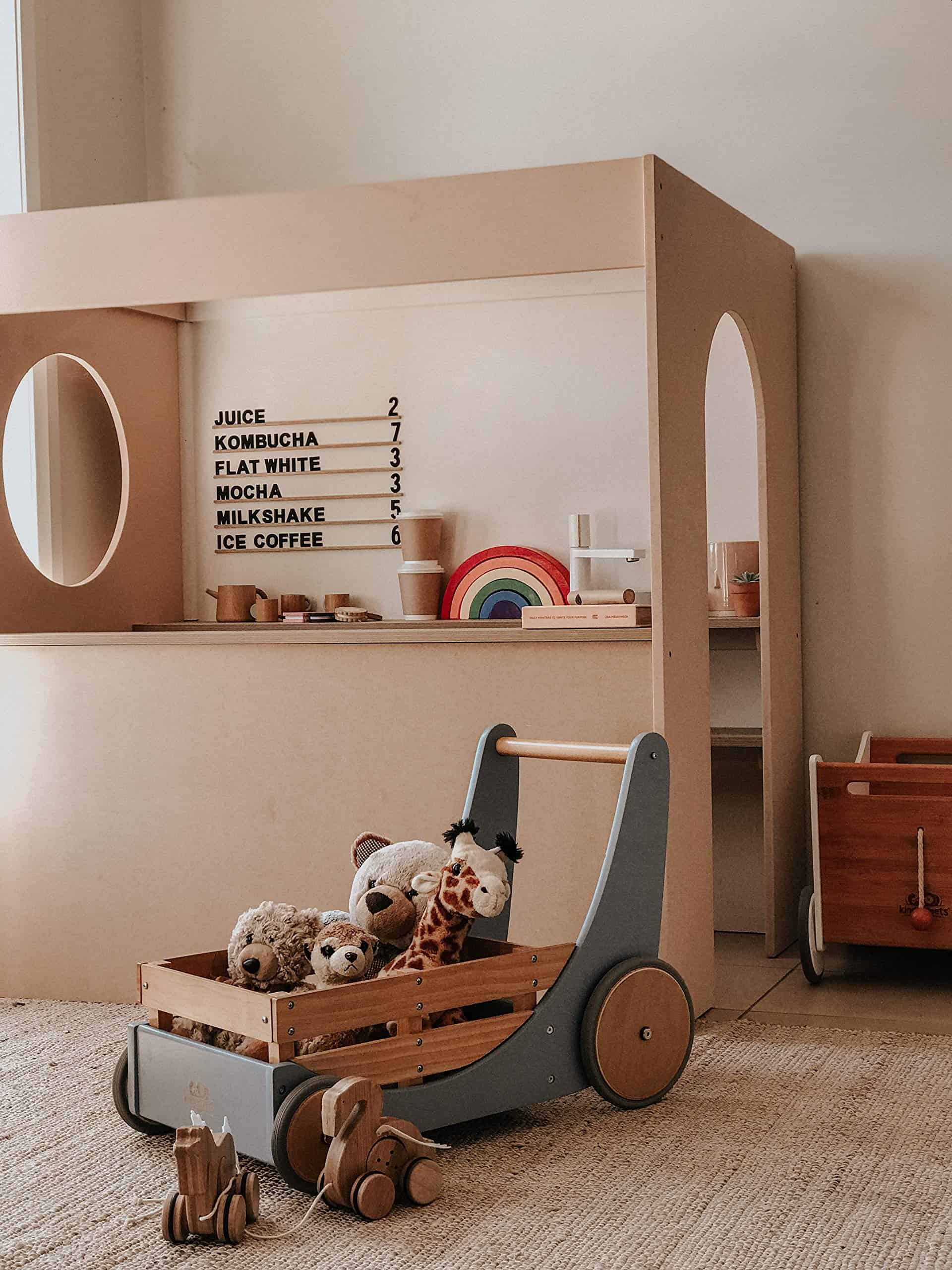 Kinderfeets Carrito Andador de Madera 2 en 1 con Ruedas de - Imagen 6