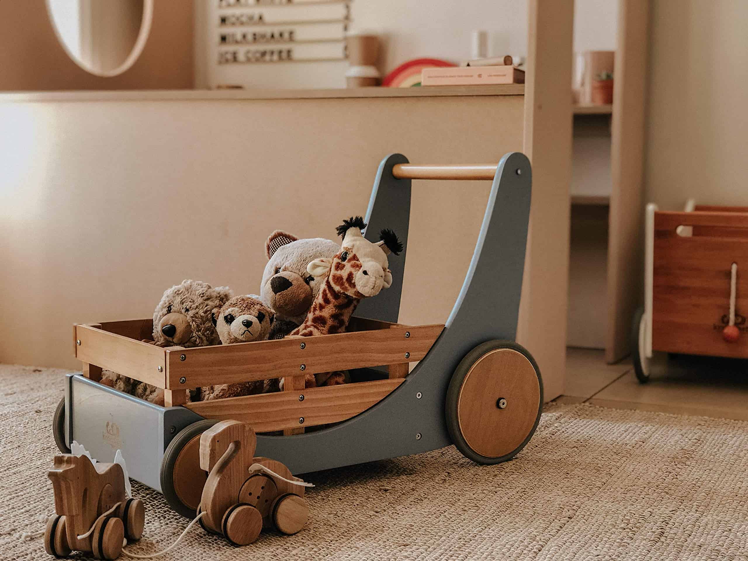 Kinderfeets Carrito Andador de Madera 2 en 1 con Ruedas de - Imagen 7