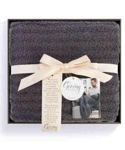 Manta de 55 x 55 pulgadas de color gris oscuro para hombres