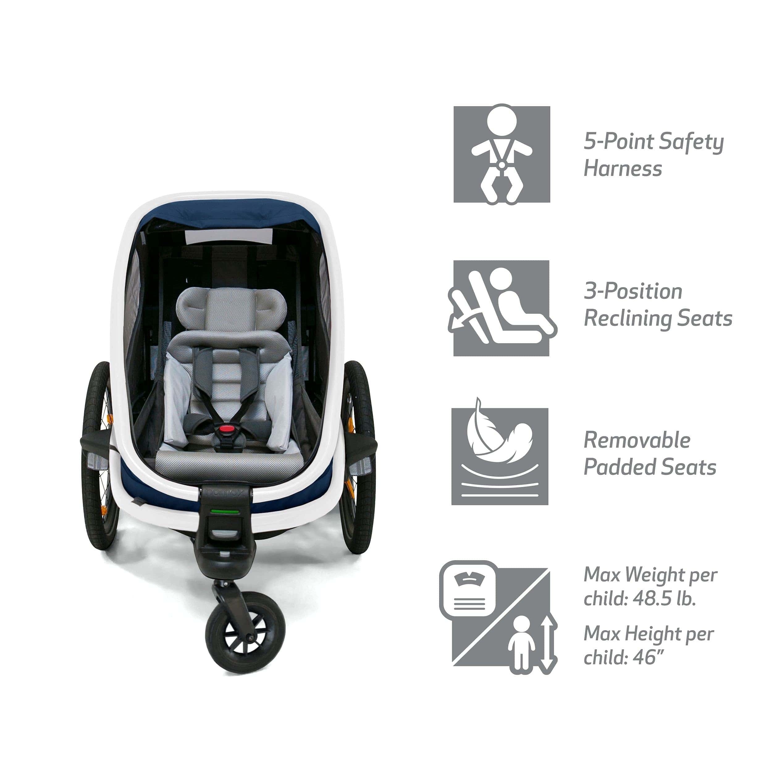 Remolque de bicicleta para niños Hamax Outback One Seat - Imagen 5