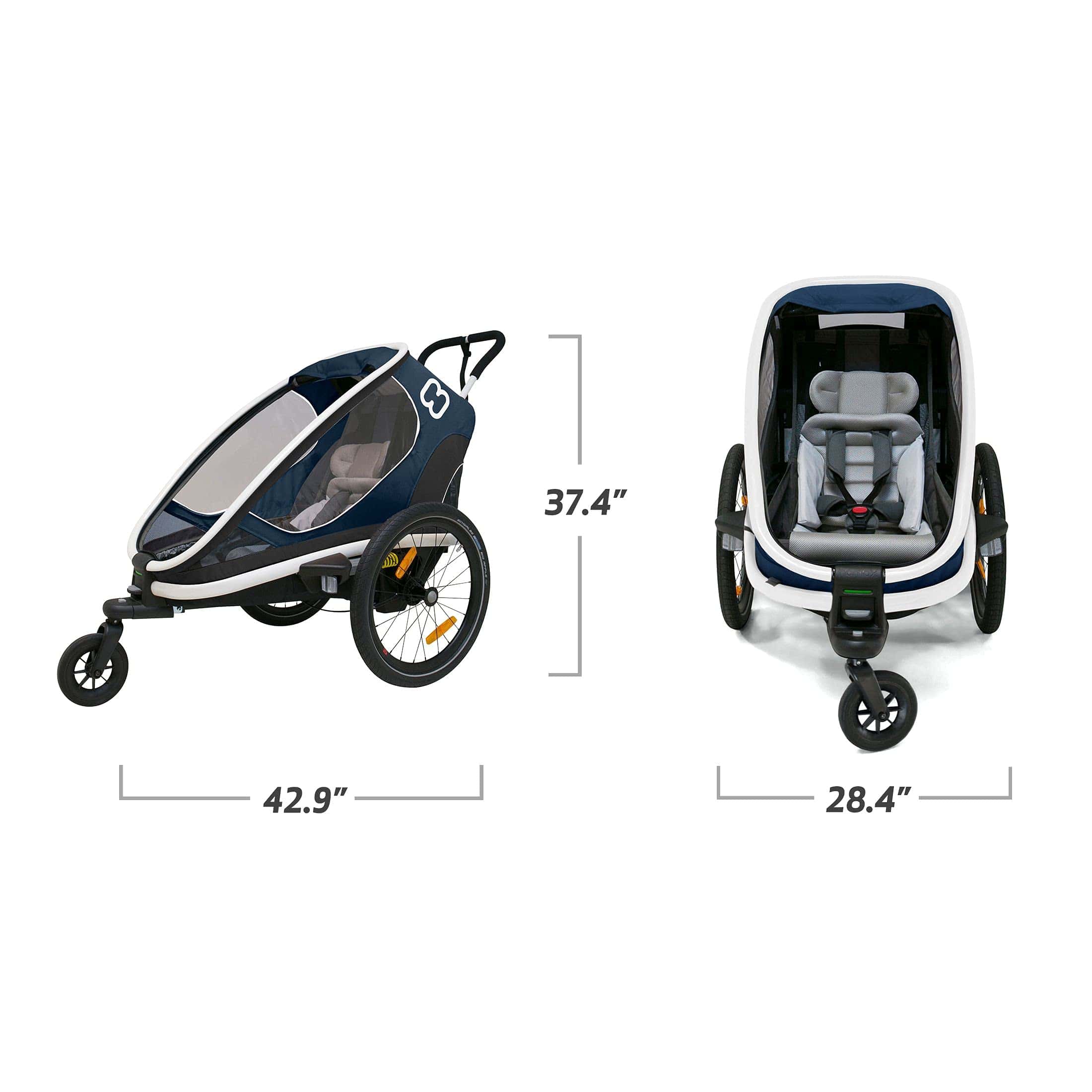 Remolque de bicicleta para niños Hamax Outback One Seat - Imagen 7